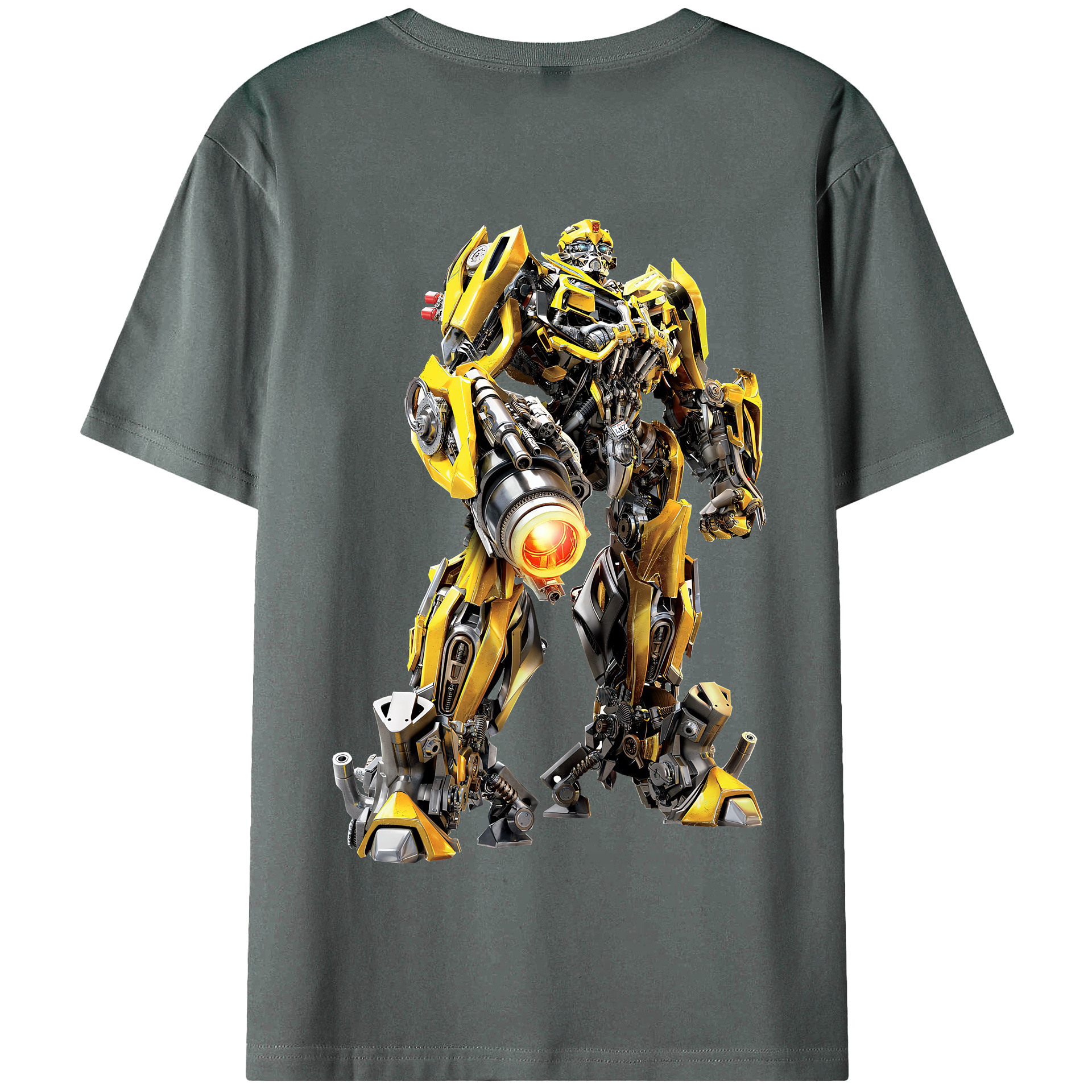 （画像用） Transformers トランスフォーマー 綿100％半袖Tシャツ（背面プリント）
